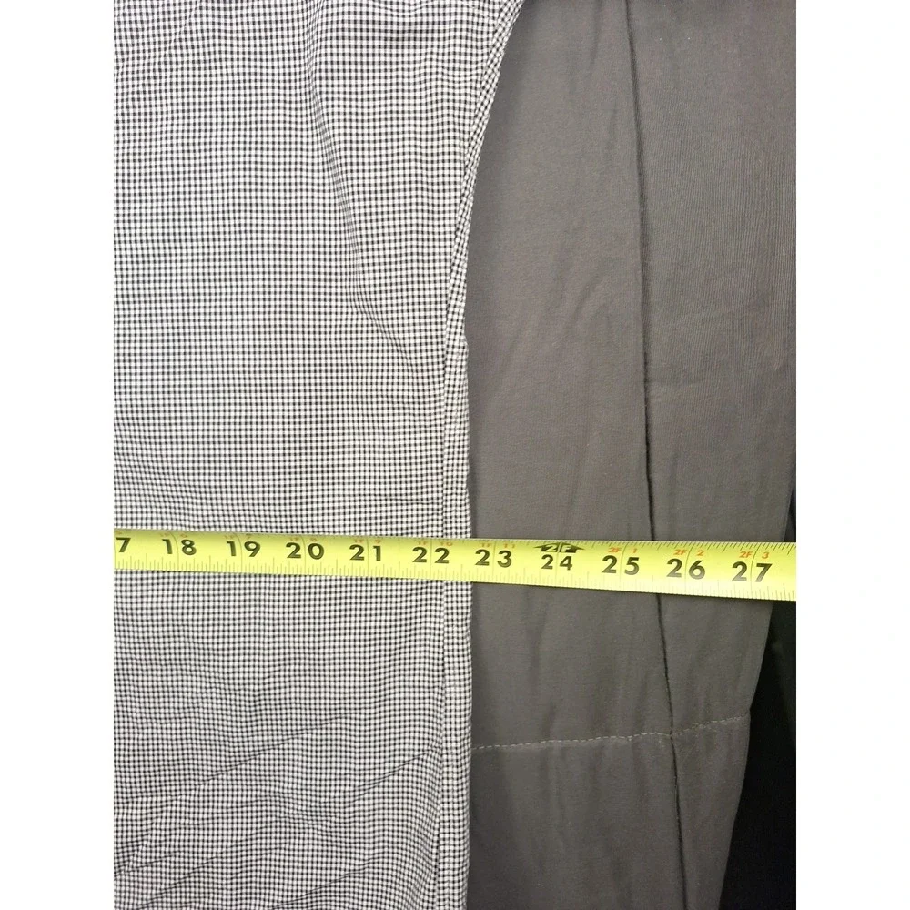 Polo Ralph Lauren Button Front Large Shirt‎ Black White Gingham Check Preppy